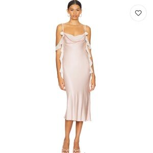 NWT Loba x Revolve Soria Midi Dress in Blush